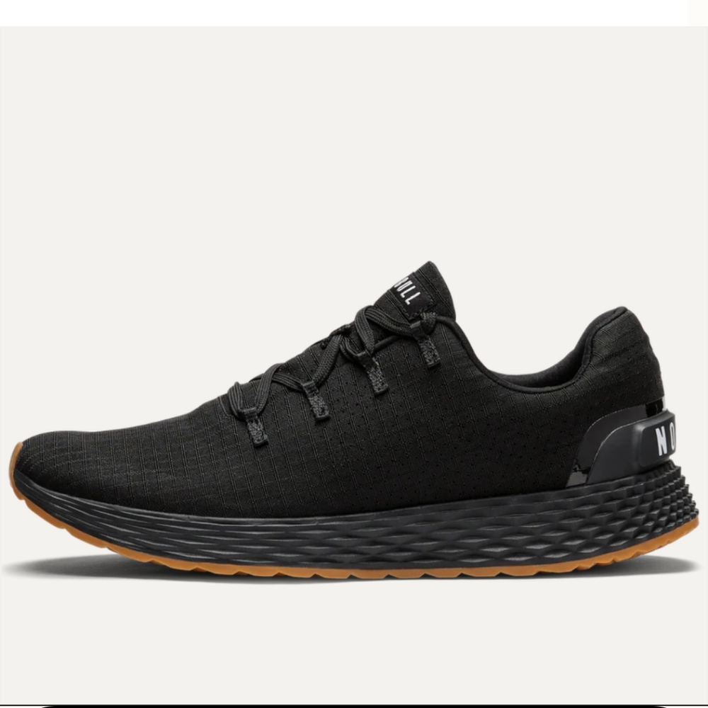 NoBull Women's Allday Black Ripstop Sneaker